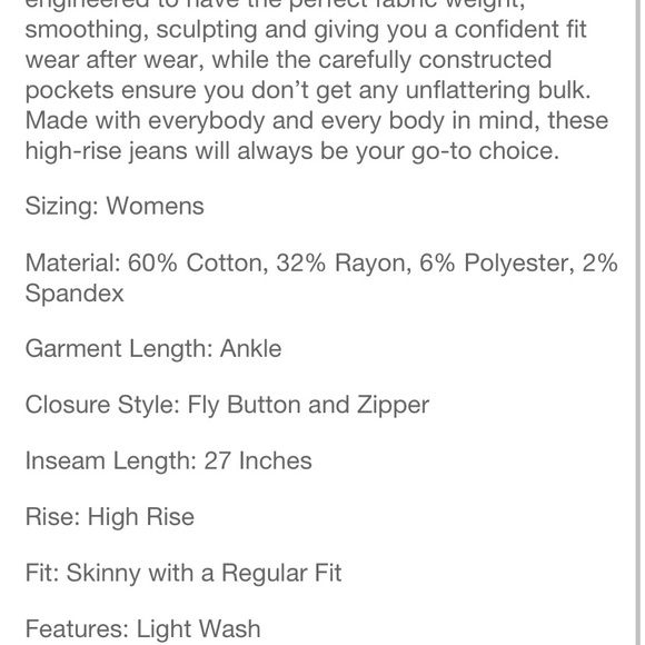 Universal Thread High Rise Skinny Jeans Target - Picture 9 of 10